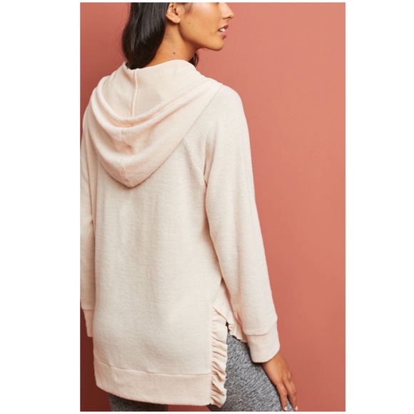 New Anthropologie Fleece Brushed Hoodie Sweatshirt - Picture 2 of 8